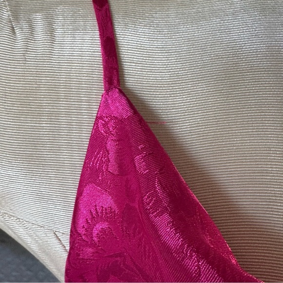 NWT Lulus Pink Satin Jacquard Cowl dress - Picture 10 of 12